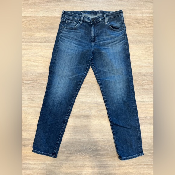 Ag Adriano Goldschmied Denim - AG Cigarette Leg Prima Crop Jean Size 32 (XL, 14/16)